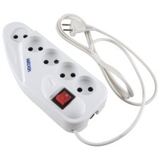 Фильтр сетевой VEKTOR LITE, 5 роз. б/з, 3м
